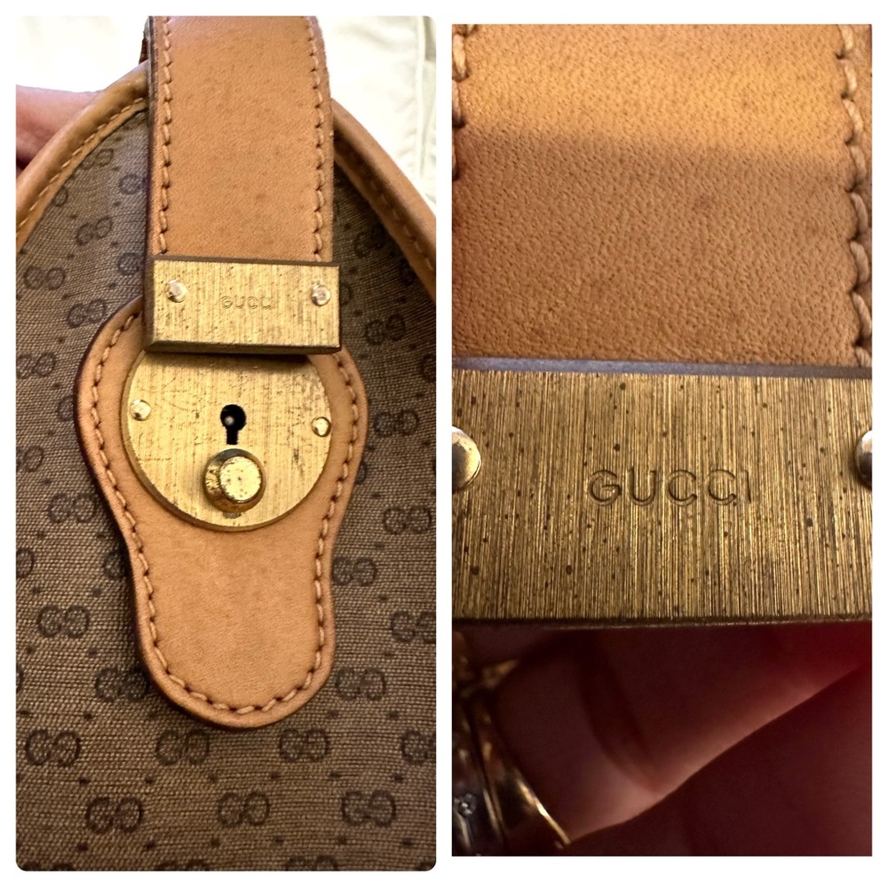 Gucci Vintage Boston Travel Bag/Weekender Gg Sherry L… Gem